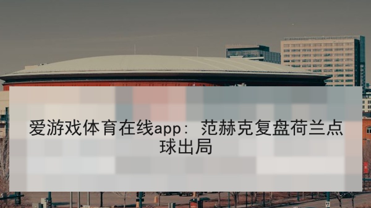 爱游戏体育在线app: 范赫克复盘荷兰点球出局